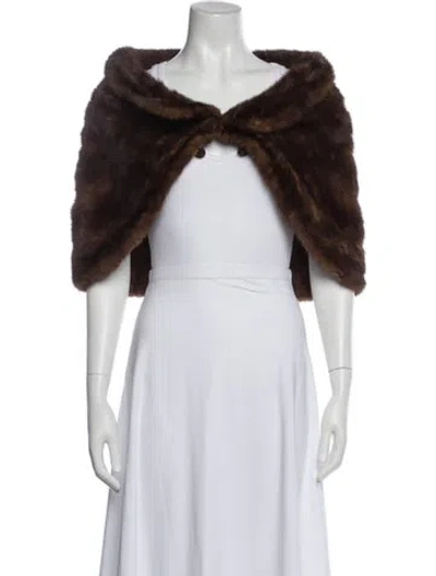 Pre-owned Fur Jacket In Brown