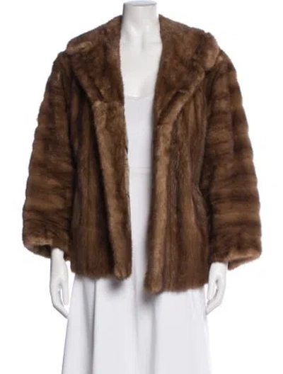 Pre-owned Fur Jacket In Brown