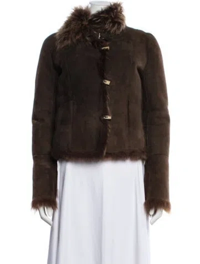 Pre-owned Fur Jacket In Brown
