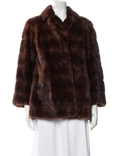 Pre-owned Fur Jacket In Brown