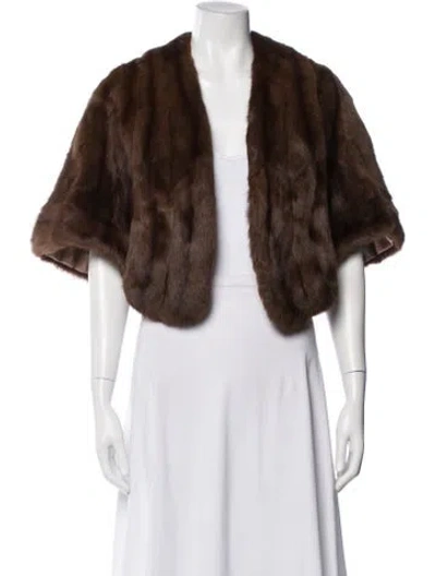 Pre-owned Fur Jacket In Brown