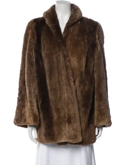 Pre-owned Fur Jacket In Brown