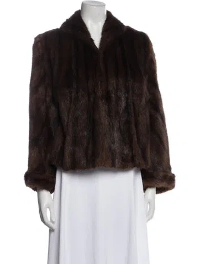Pre-owned Fur Jacket In Brown