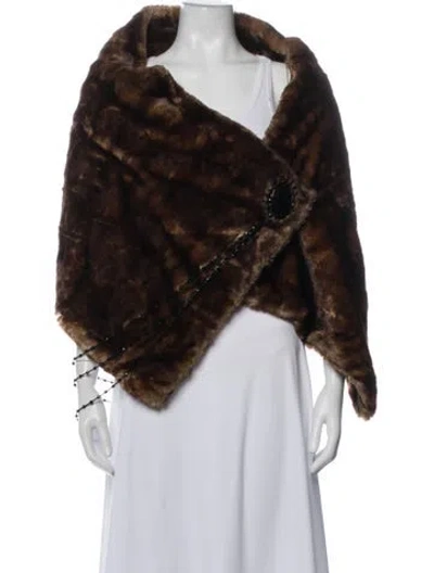 Pre-owned Fur Jacket In Brown