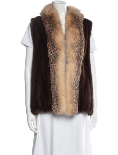 Pre-owned Fur Jacket In Brown