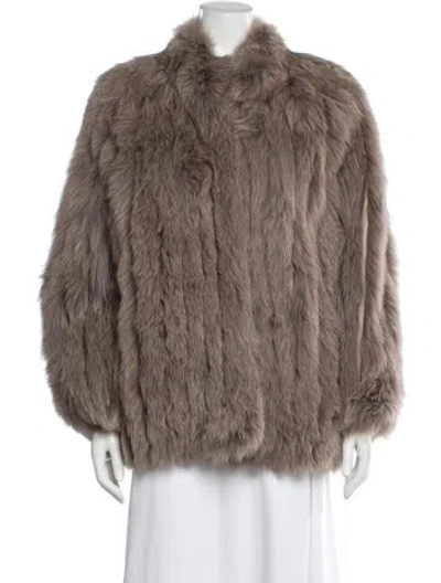 Pre-owned Fur Jacket In Brown