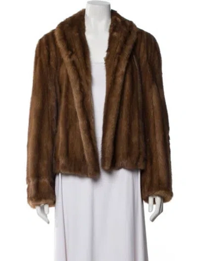 Pre-owned Fur Jacket In Brown