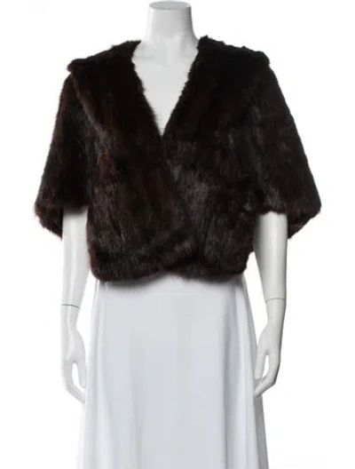 Pre-owned Fur Jacket In Brown