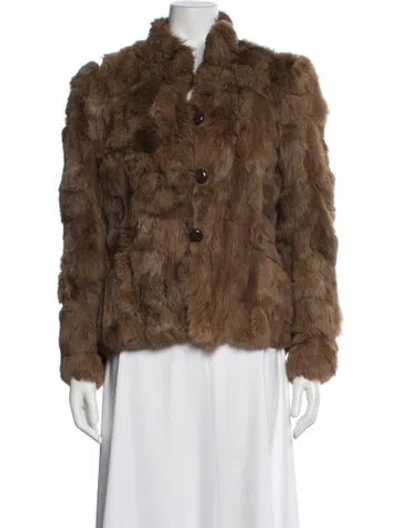 Pre-owned Fur Jacket In Brown