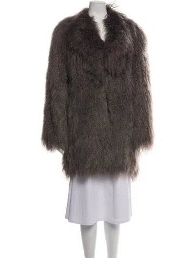Pre-owned Fur Jacket In Brown