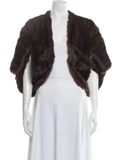 Pre-owned Fur Jacket In Brown