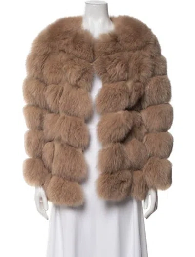Pre-owned Fur Jacket In Brown