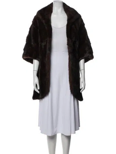 Pre-owned Fur Jacket In Brown
