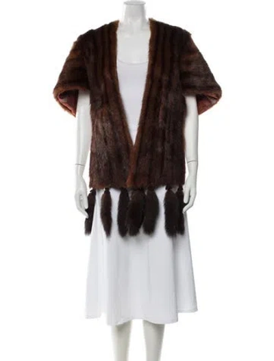 Pre-owned Fur Jacket In Brown