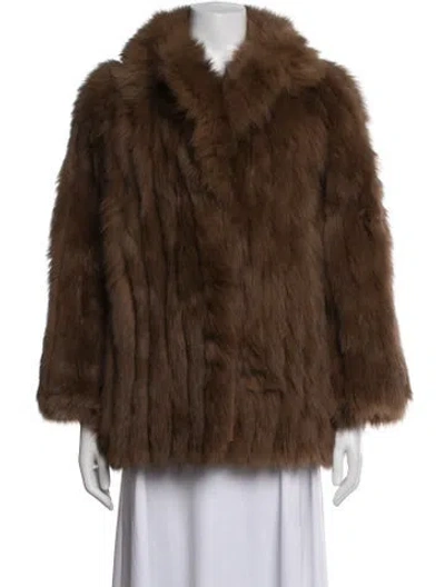 Pre-owned Fur Jacket In Brown