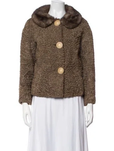 Pre-owned Fur Jacket In Brown