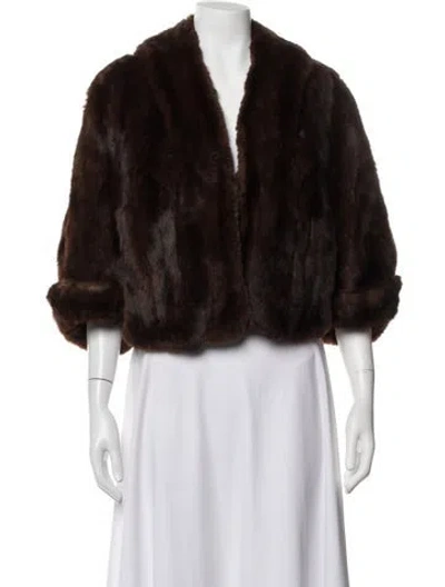 Pre-owned Fur Jacket In Brown