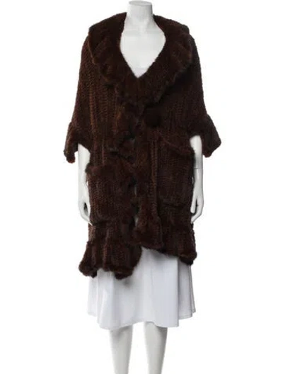 Pre-owned Fur Jacket In Brown