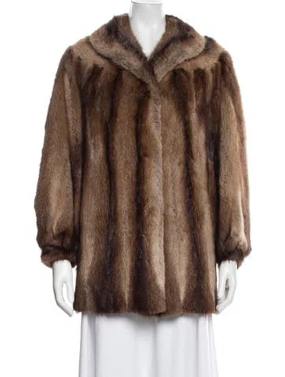 Pre-owned Fur Jacket In Brown