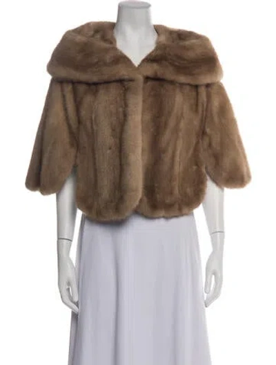 Pre-owned Fur Jacket In Brown