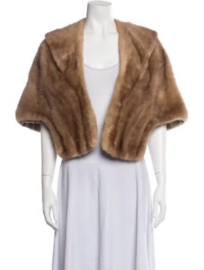 Pre-owned Fur Jacket In Brown