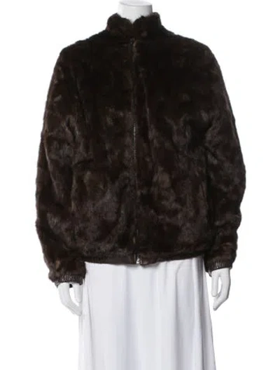 Pre-owned Fur Jacket In Brown