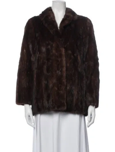 Pre-owned Fur Jacket In Brown