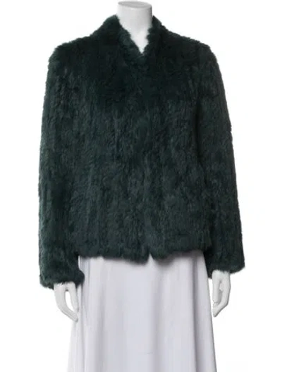 Pre-owned Fur Jacket In Green