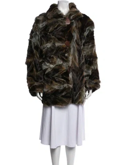 Pre-owned Fur Jacket In Multicolor