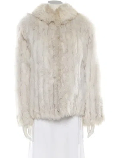Pre-owned Fur Jacket In Neutral