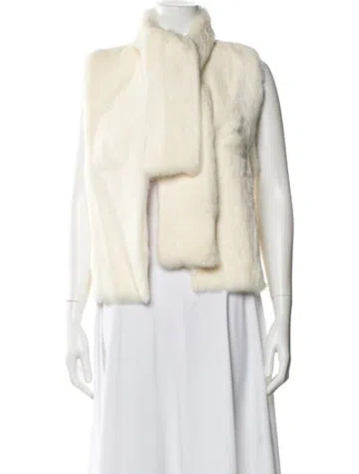 Pre-owned Fur Jacket In Neutral