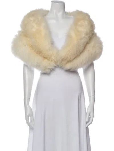 Pre-owned Fur Jacket In Neutral