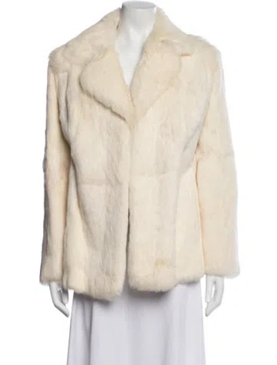 Pre-owned Fur Jacket In Neutrals