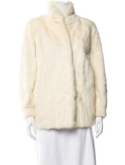 Pre-owned Fur Jacket In Neutrals