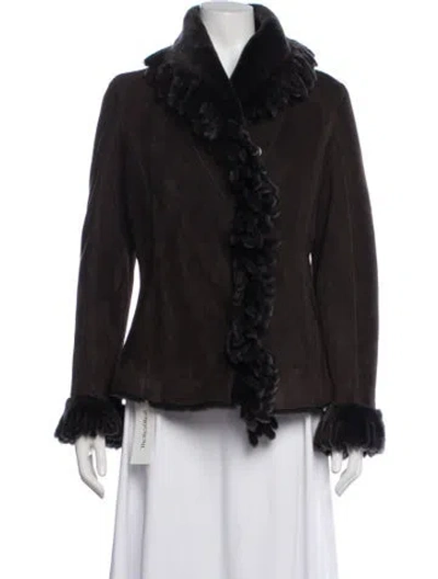Pre-owned Fur Jacket In Neutrals