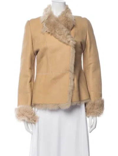 Pre-owned Fur Jacket In Neutrals