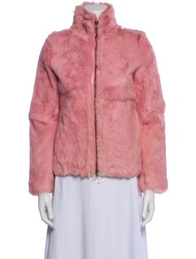 Pre-owned Fur Jacket In Pink