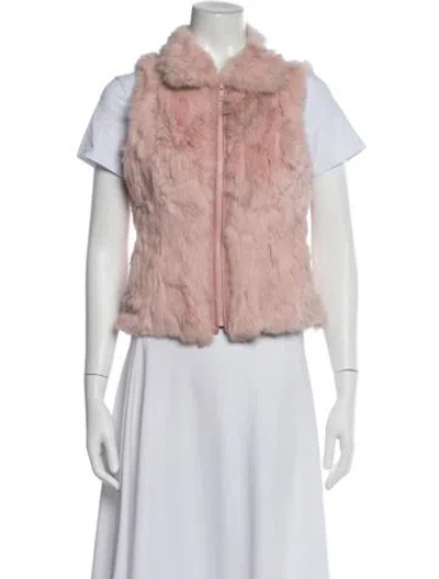 Pre-owned Fur Jacket In Pink