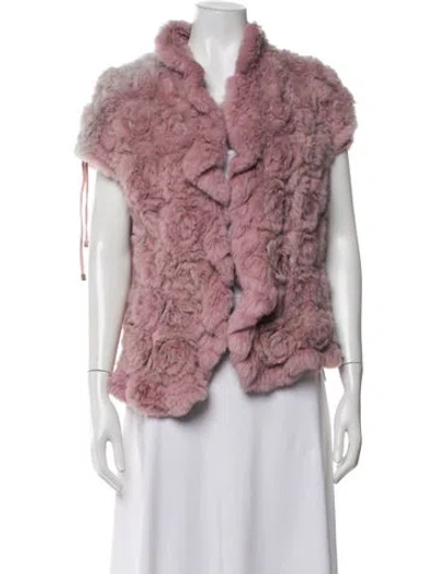 Pre-owned Fur Jacket In Pink
