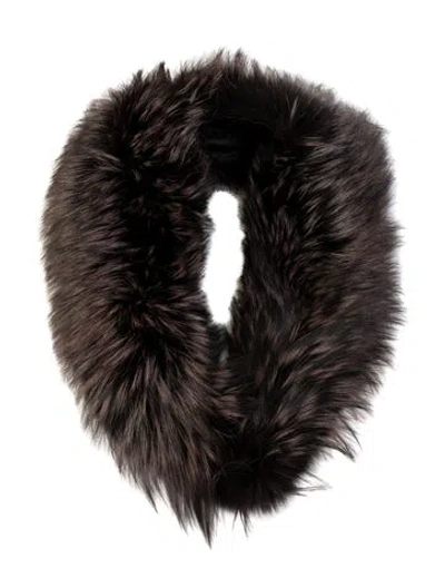Pre-owned Fur Kit Fox Scarf In Brown