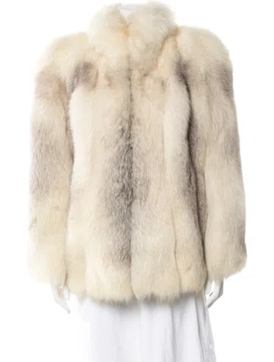Pre-owned Fur Lynx  Coat In Neutrals