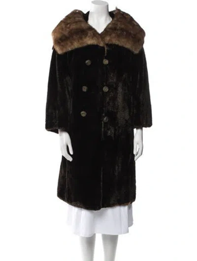 Pre-owned Fur Mink In Black