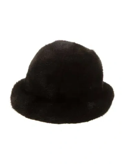 Pre-owned Fur Mink Bucket Hat In Brown