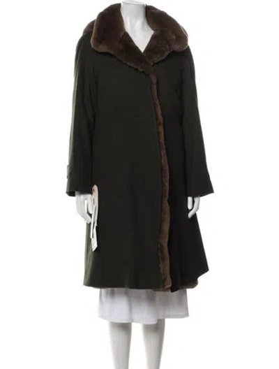 Pre-owned Fur Mink Coat In Black
