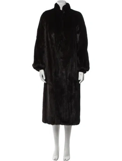 Pre-owned Fur Mink Coat In Brown