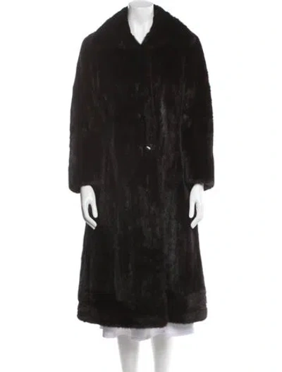 Pre-owned Fur Mink Coat In Brown