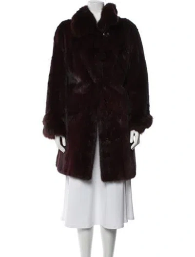 Pre-owned Fur Mink Coat In Brown