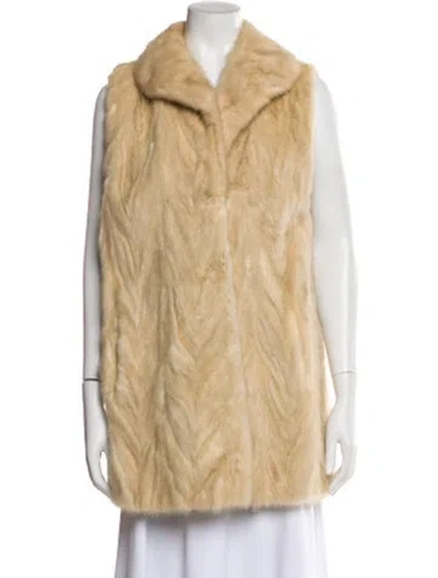 Pre-owned Fur Mink Coat In Neutral