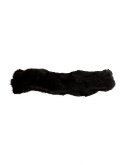 Pre-owned Fur Mink Collar Scarf In Brown