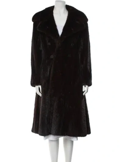 Pre-owned Fur Mink Faux  Coat In Multi